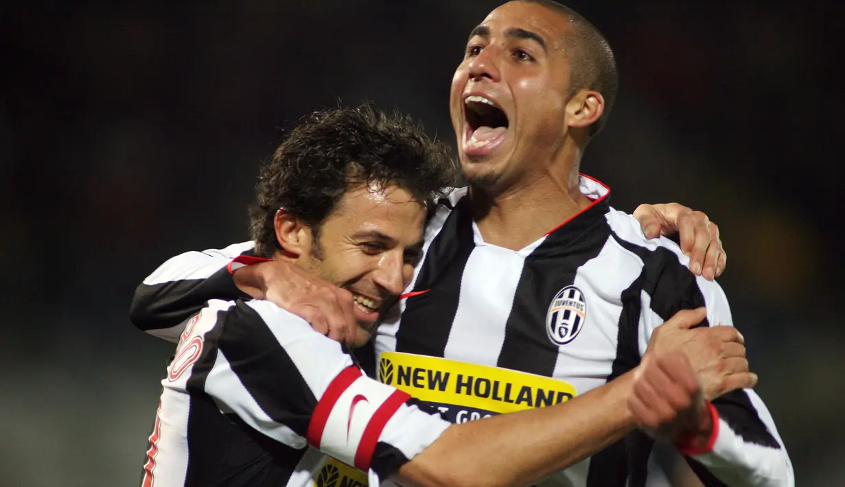 Duet David Trezeguet dengan Alessandro Del Piero di lini depan Juventus juga disebut-sebut sebagai duet paling tajam sepanjang sejarah Juventus. (AFP/Nico Casamassima)