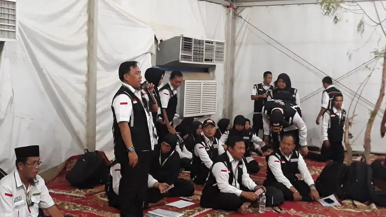 Petugas Panitia Penyelenggara Ibadah Haji (PPIH) telah bergerak ke Arafah. Dok Daker Bandara