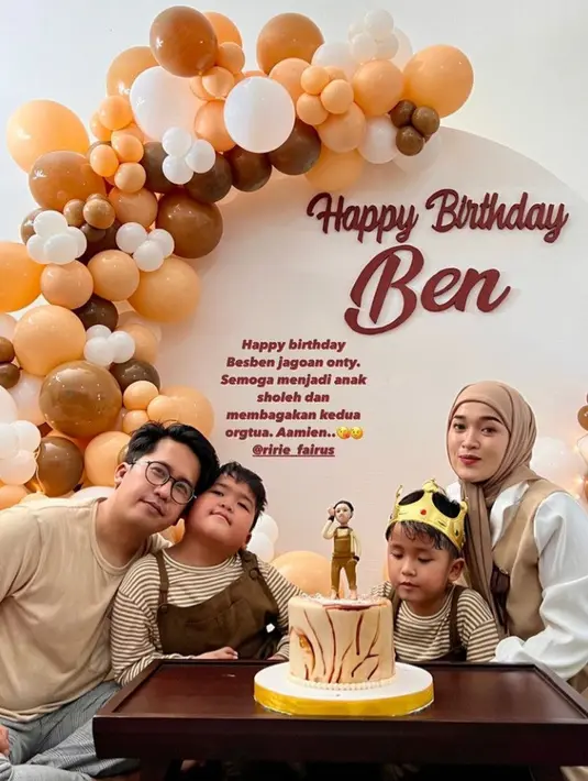 7 Potret Ririe Fairus dan Ayus Sabyan Rayakan Ultah Anak, Didoakan Rujuk (Sumber: Instagram/ririe_fairus)