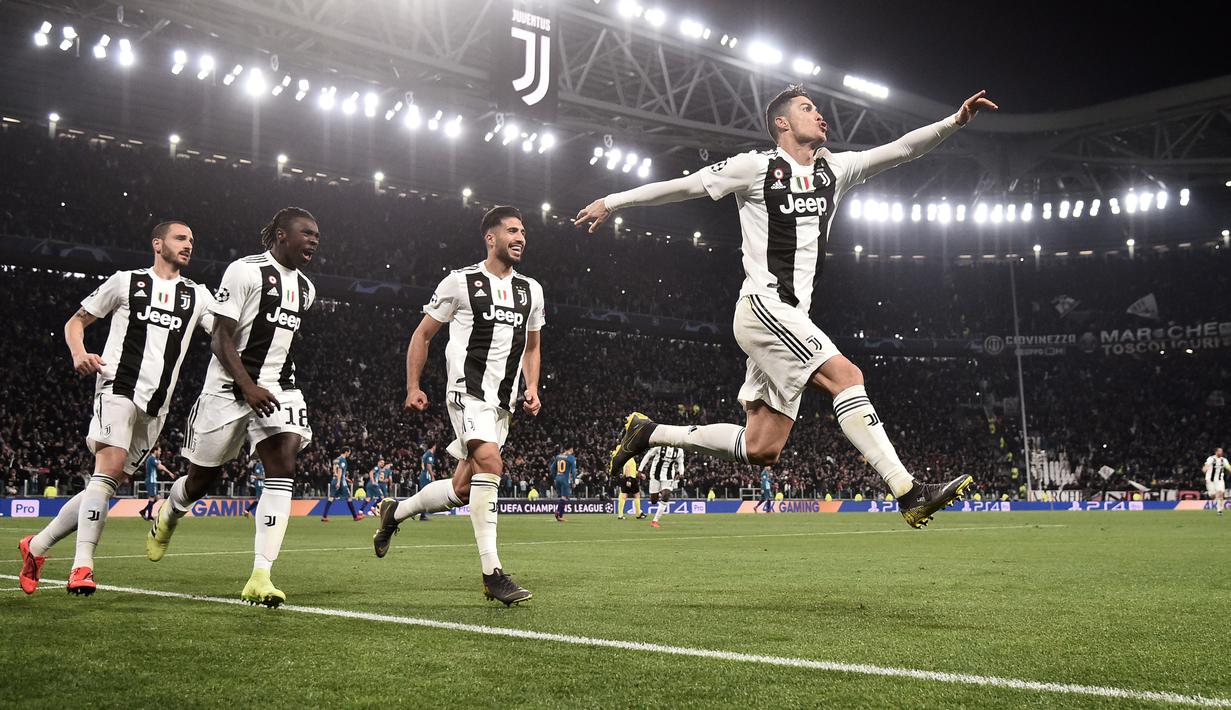 Foto Kebahagiaan Ronaldo Cs Saat Juventus Depak Atletico Madrid Bola Liputan6 Com