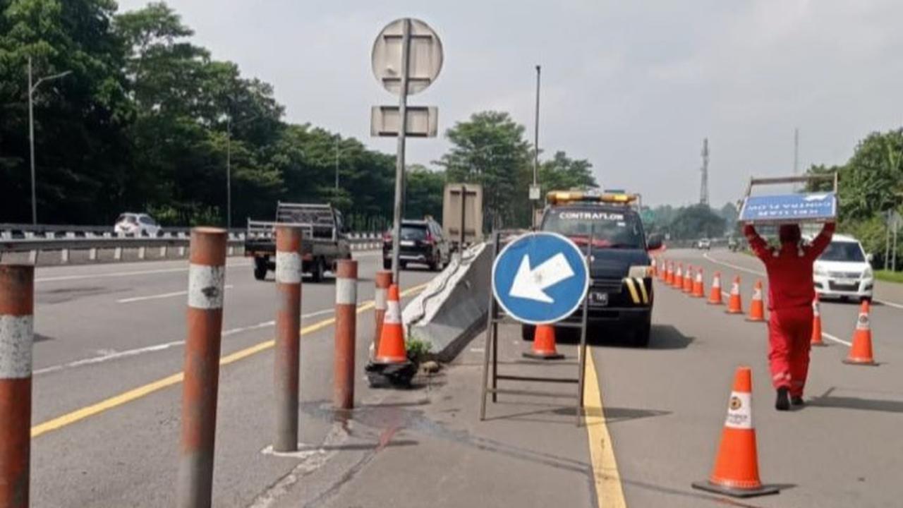 Polisi Berlakukan Contraflow di Tol Jagorawi Arah Puncak