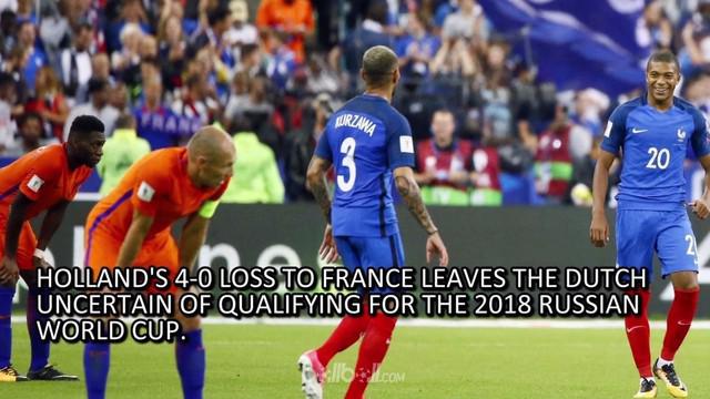 Belanda terancam tak lolos ke putaran final Piala Dunia 2018 setelah tampil kurang impresif pada laga kualifikasi grup A zona Eropa.