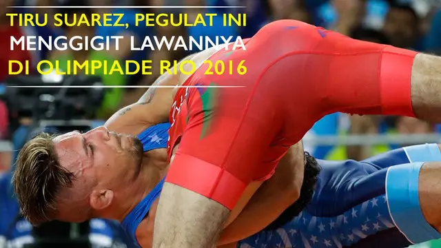Video Andriy Kvyatkovskyy pegulat Ukraina yang melakukan perbuatan tak sportif saat berhadapan dengan Frank Molinaro pegulat Amerika Serikat di Olimpiade Rio 2016.