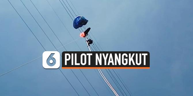 VIDEO: Pilot Paralayang Tersangkut di Kabel Sutet Bertegangan Tinggi