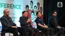 Kasta tertinggi Liga Bola Voli Indonesia itu bakal tayang di Moji, Vidio, dan Nex Parabola. (Liputan6.com/Herman Zakharia)