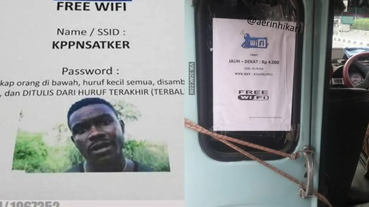 6 Tulisan Free Wifi Ini Nyeleneh Banget, Bikin Tepuk Jidat