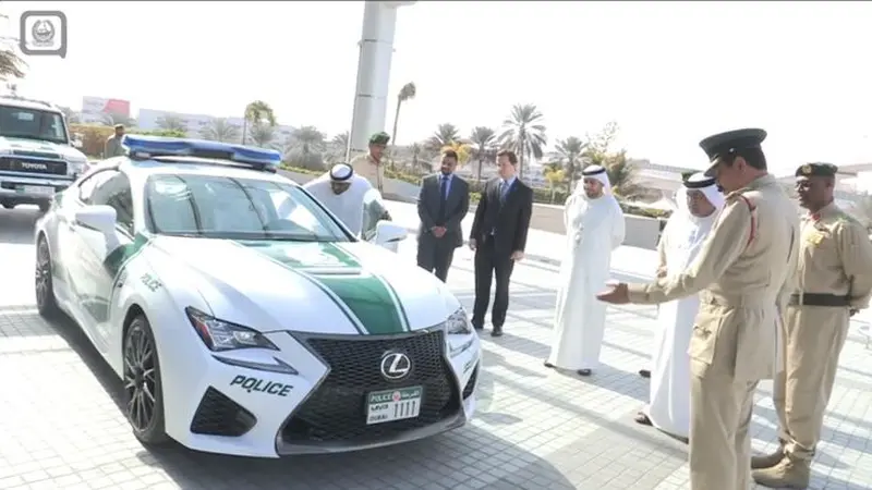 Lexus RC F Jadi Amunisi Baru Kepolisian Dubai