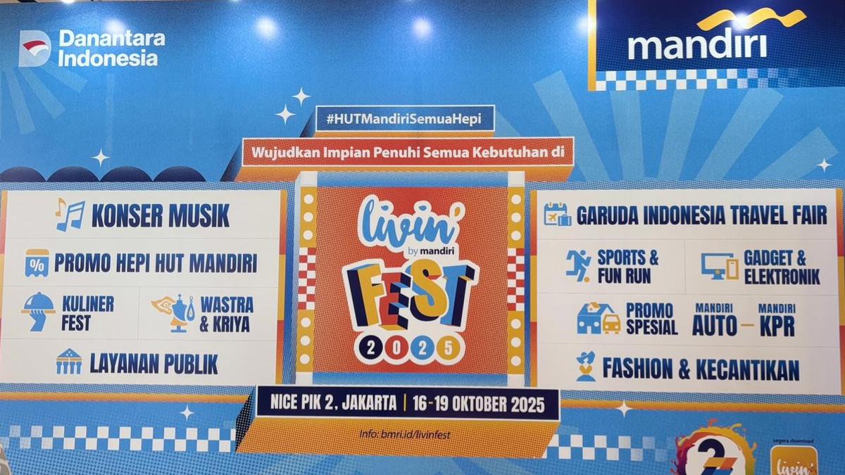 Selebrasi 27 Tahun Bank Mandiri, Livin’ Fest 2025 Hadirkan Suho EXO, ILLIT, hingga Enhypen