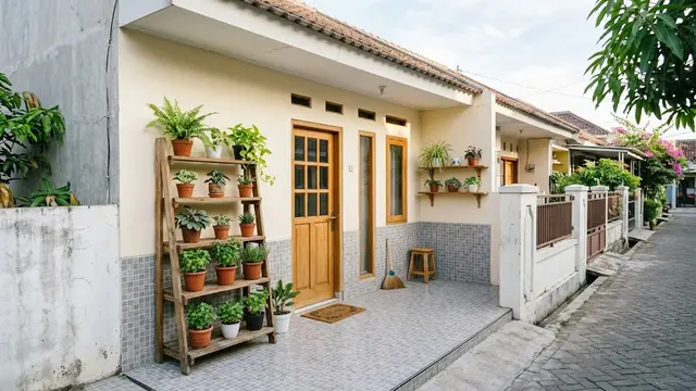 Desain Teras Rumah Kontrakan Petak
