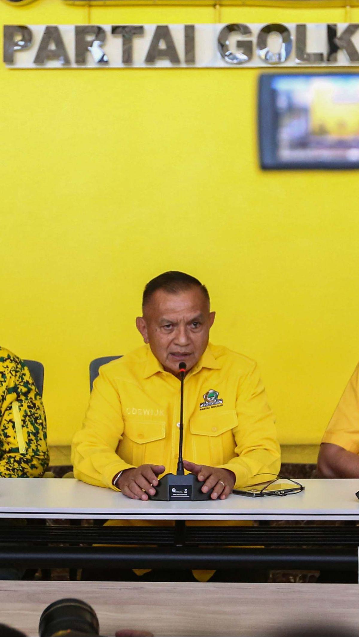 Berdasarkan statistik, sebanyak 78 hingga 80 persen para pemilih Golkar menyalurkan suaranya ke Prabowo-Gibran. Hal itu berbeda dengan kontestasi lima tahunan Pilpres yang biasanya hanya di sekitaran angka 53 persen. Liputan6.com/Angga Yuniar<br>