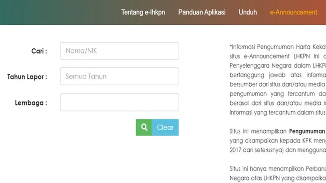 Cara Cek LHKPN Pejabat Negara