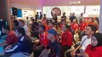 Suara Suporter Menyatu Meriahkan Nobar Timnas Indonesia vs Malaysia di SCBD