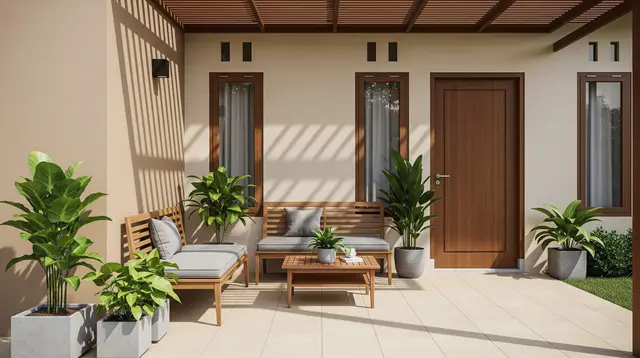 7 Ide Teras Rumah Kecil yang Bisa Jadi Ruang Santai Sekaligus Tempat Menerima Tamu