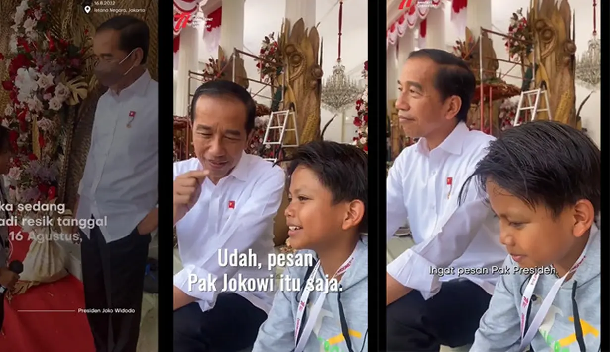 Farel Prayoga dan Presiden Jokowi (Instagram/jokowi)