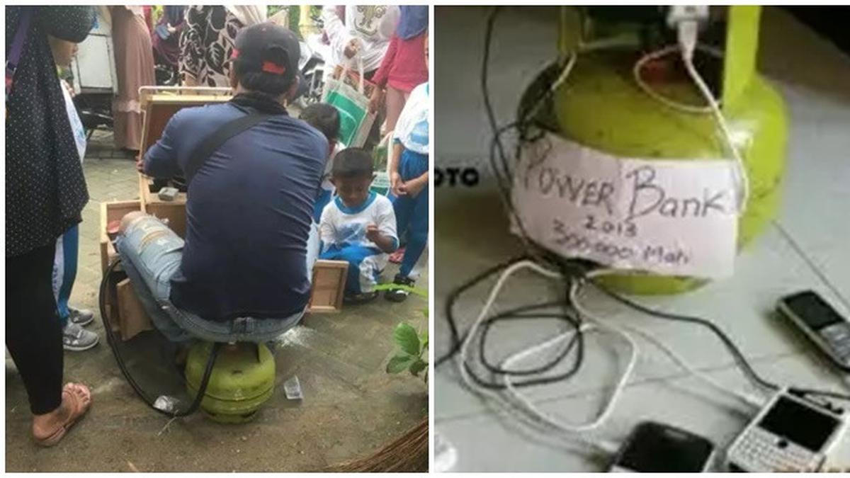 6 Potret Alih Fungsi Tabung LPG Ini Bikin Tepuk Jidat, Khawatir Tiba-tiba Meledak