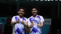 Ganda putra Indonesia Pramudya Kusumawardana/Yeremia Erich Yoche akan berlaga pada BWF World Tour Finals 2021 di Nusa Dua, Bali, 1-5 Desember. (foto: Humas PP PBSI)