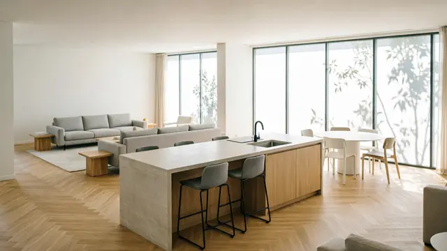Denah Rumah Konsep Open Space Minimalis (AI)
