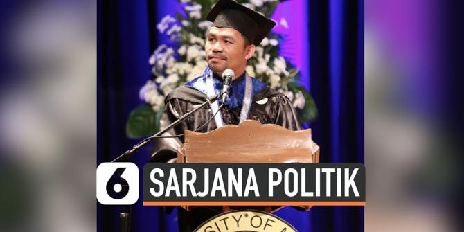 VIDEO: Petinju Manny Pacquiao Jadi Sarjana di Usia 40 Tahun