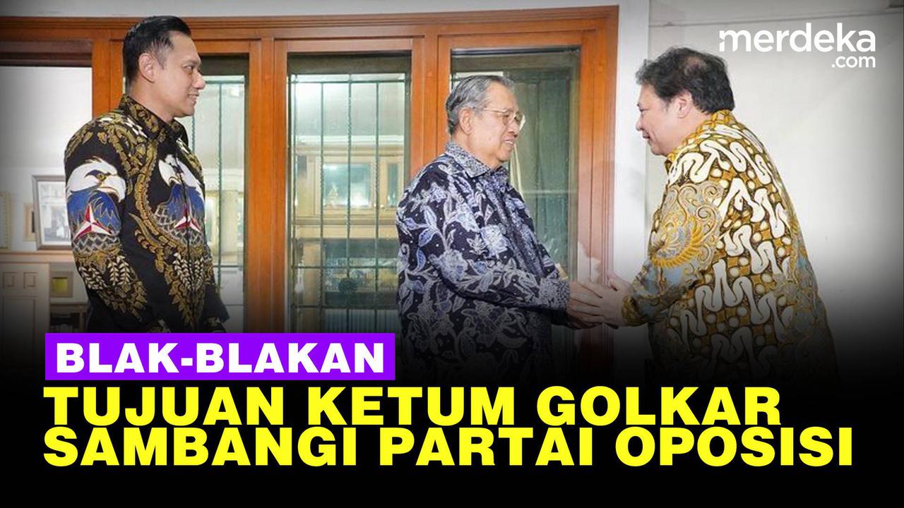 VIDEO: Airlangga Bertemu SBY dan AHY, Ungkap Tujuan Golkar Sambangi Kubu Oposisi