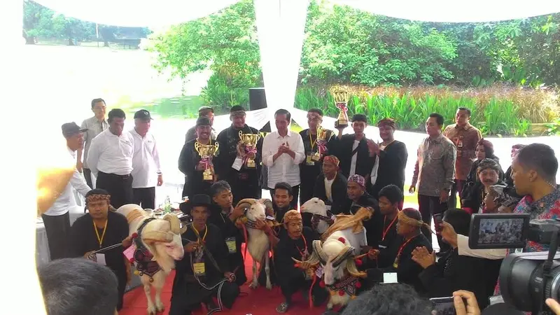 Presiden Jokowi hadiri Kontes Domba dan Kambing Piala Kemerdekaan RI.