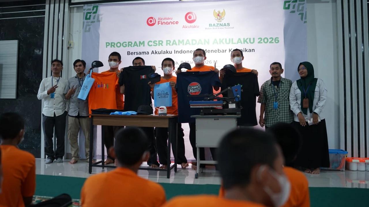 Ramadan Penuh Makna, Akulaku dan BAZNAS Latih Anak Binaan LPKA Keterampilan Sablon