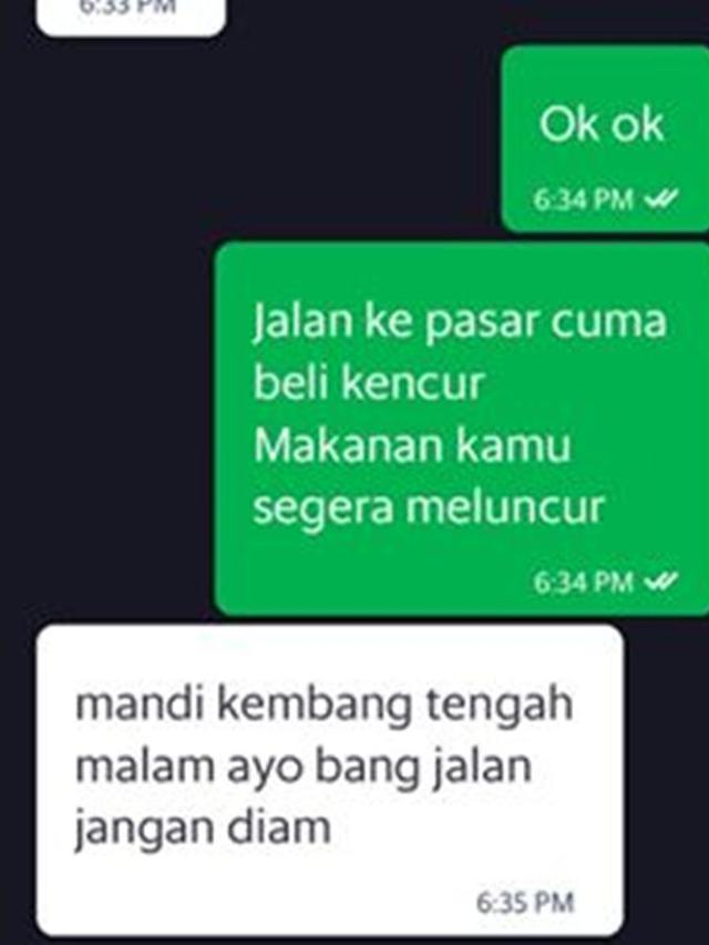 Ngakak 7 Chat Lucu Kala Driver Ojek Online Berbalas Pantun