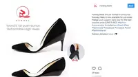 Unik, Sepatu high heels ini canggih dan bisa berubah menjadi sepatu flat.