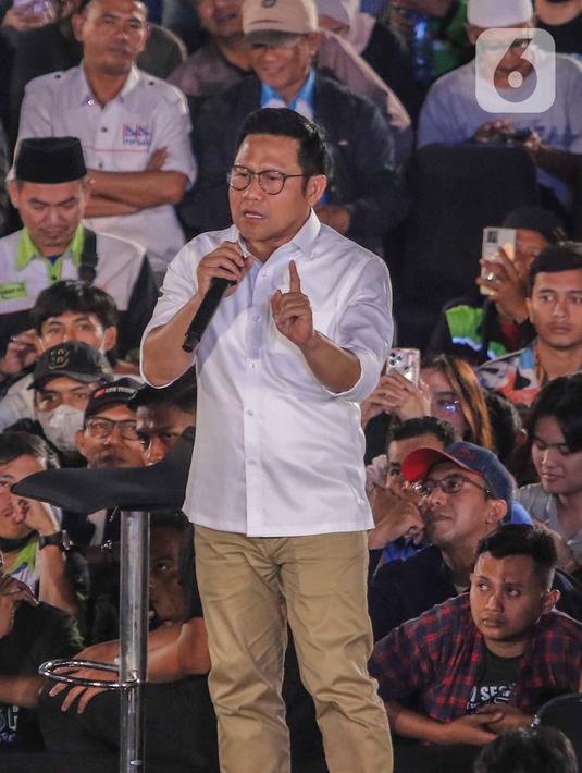 <p>Acara Desak Anies hari ini spesial karena berkolaborasi dengan program Slepet Imin yang biasanya diisi oleh Muhaimin Iskandar atau Cak Imin. (Liputan6.com/Angga Yuniar)</p>