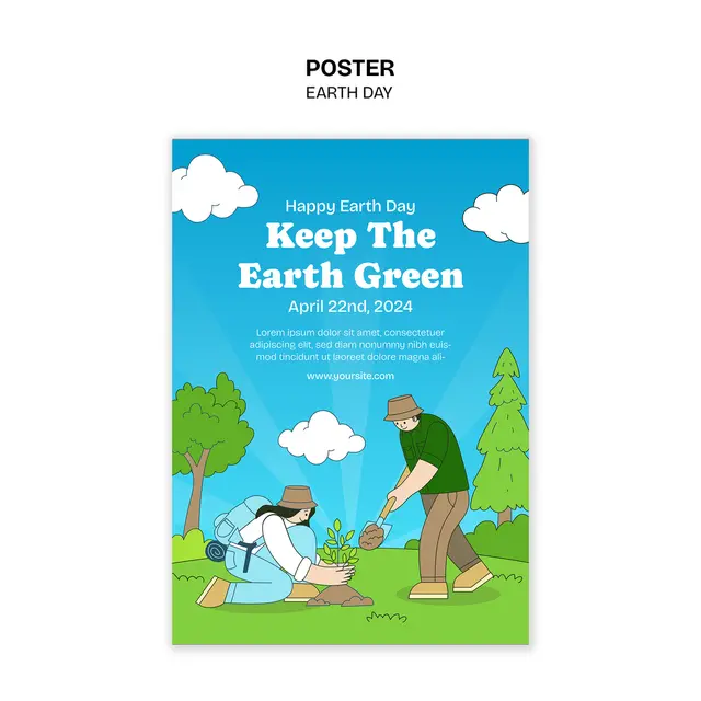 Poster tentang Lingkungan (Image by Freepik)