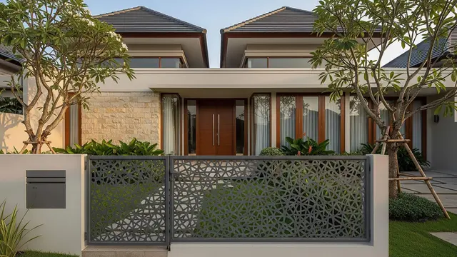 Model Pagar Pendek yang Membuat Rumah Minimalis Terlihat Lebih Luas