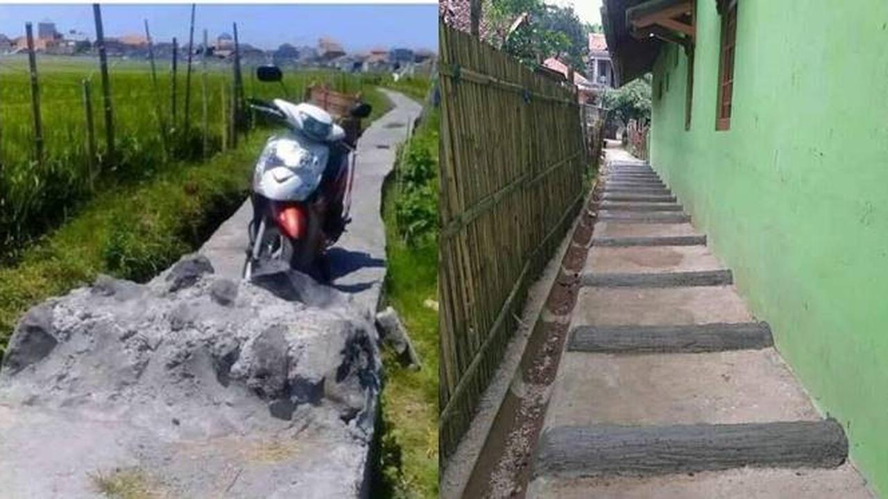 6 Potret Polisi Tidur Nyeleneh Ini Malah Bikin Kendaraan Rusak