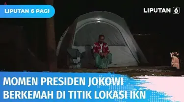 Inilah momen Presiden Jokowi dan sejumlah Gubernur serta Menteri melakukan kemah tepat di titik lokasi IKN. Cegah binatang melata, Paspampres taburkan garam dan melakukan pengasapan untuk cegah penyakit malaria.