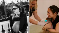 Potret haru Nikita Willy melahirkan anak kedua pakai metode water birth. (sumber: Instagram/nikitawillyofficial94)