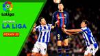 Berita Motion grafis jadwal lengkap Liga Spanyol 2022/2023 pekan ke-35. Mempertemukan Barcelona kontra Real Sociedad di pekan ini.