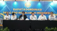Ketua Umum DPP REI, Joko Suranto pada Rapat Koordinasi (Rakor) DPP & DPD REI se-Indonesia di Jakarta, Kamis (27/6/2024). REI berharap pemerintah menambah kuota rumah FLPP.