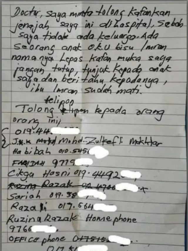 Beritahu Anaknya yang Bisu Bahwa Dirinya Meninggal, Surat Terakhir Ibu Ini Viral
