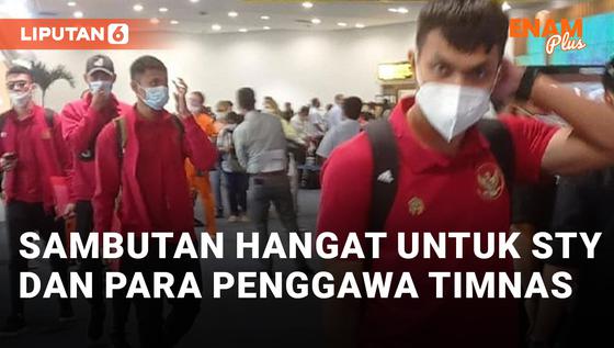 VIDEO: Kepulangan Timnas Indonesia Disambut Meriah Pasca Pastikan Lolos ke Piala Asia 2023