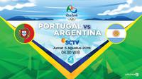 Olimpiade Rio 2016 Portugal vs Argentina (Liputan6.com)
