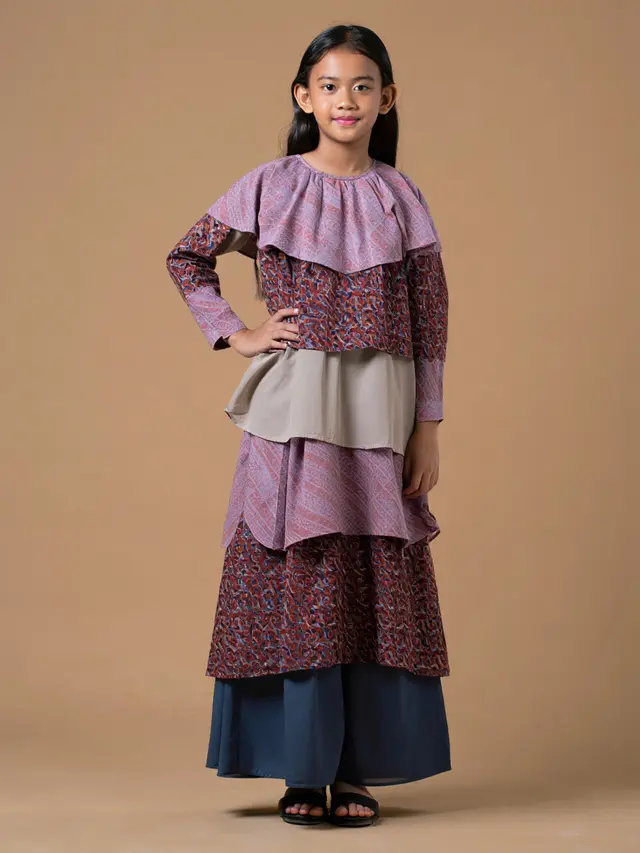 Model Gamis Batik Anak Perempuan Modern