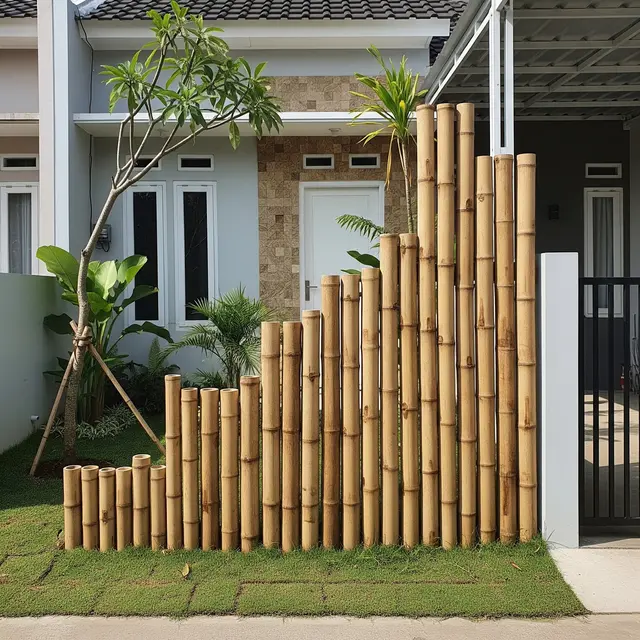 9 Model Pagar Bambu Natural Aesthetic untuk Halaman Rumah, Bikin Hunian Asri