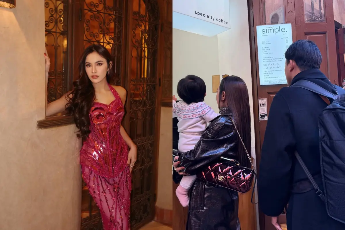 Glamor Saat Kondangan, Mahalini Raharja Tampil Stylish Saat Momong Selina di Maroko