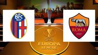 Bologna vs AS Roma di Liga Europa. (Bola.com/Benediktus Gerendo Pradigdo)