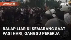 Balap liar terjadi di Jalan Arteri Soekarno Hatta depan MTsN 2 Kota Semarang. Aksi balap liar terjadi pada Selasa (31/12/2024) pukul 06.10 WIB