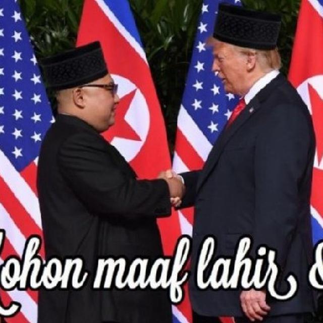 Lucu Meme Pertemuan Kim Jong Un Dan Donald Trump Di Singapura Citizen6 Liputan6 Com