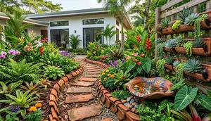 10 Cara Memanfaatkan Genteng Bekas untuk Dekorasi Taman agar Halaman Rumah Makin Estetik
