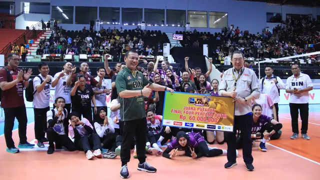 Foto: Taklukkan Popsivo Polwan, Tim Putri Jakarta BIN Segel Juara Putaran Pertama Final Four PLN Mobile Proliga 2024