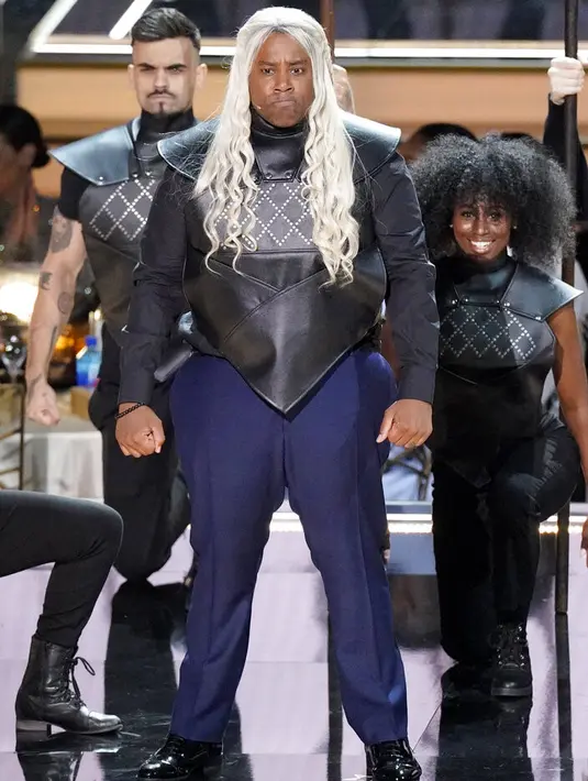 Kenan Thompson di Emmy Awards 2022. (Foto: AP Photo/Mark Terrill)