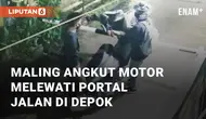 Beredar video viral terkait aksi nekat pencurian motor. Pencurian tersebut terjadi di Sawangan, Depok