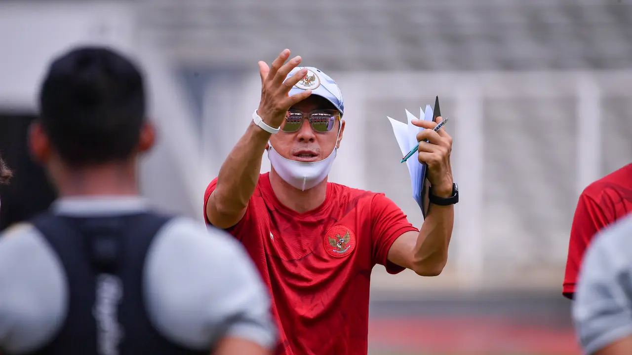 Pelatih Timnas Indonesia, Shin Tae-yong.