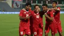 <p>Timnas Indonesia U-23 mencatat kemenangan 4-1 atas Timor Leste dalam laga kedua Grup A cabor sepak bola SEA Games 2021, Selasa (10/5/2022) malam WIB di Stadion Viet Tri, Vietnam. Garuda Muda berhasil move on dari kekalahan di laga pertama atas tuan rumah. (Bola.com/Ikhwan Yanuar)</p>